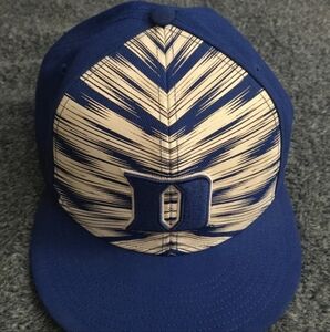 Duke University Blue Devils Nike Dri Fit Snapback Graphic Cap Hat White Blue